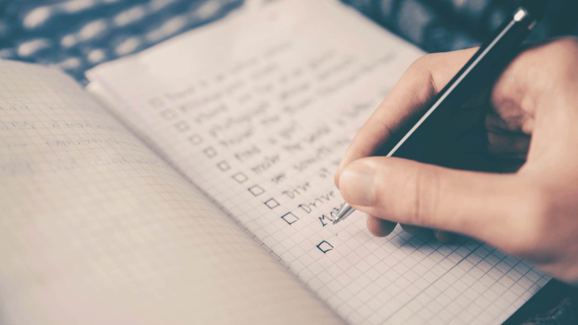 high-achiever keeping a running list