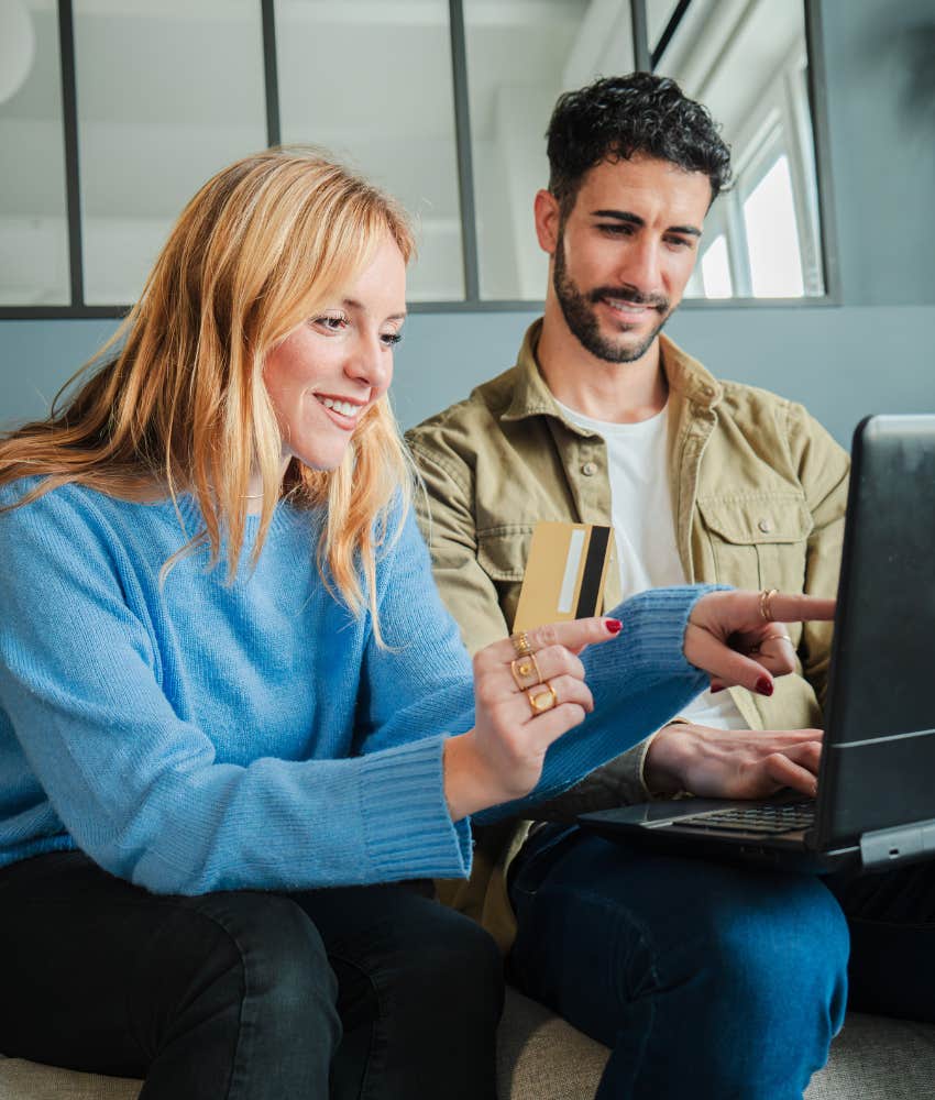 couple with lifestyle inflation money habits pretend normal not