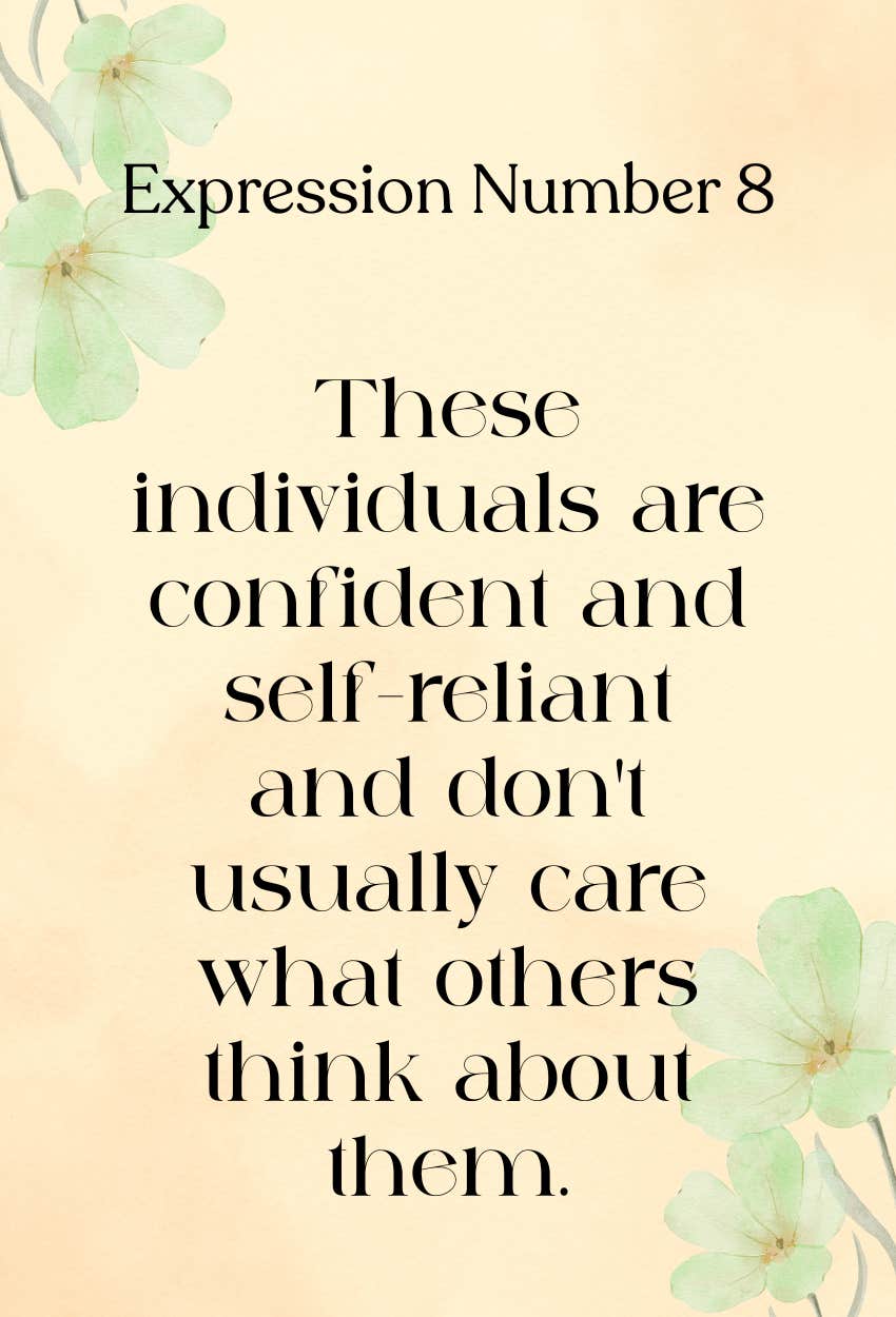 numerology expression number 8 traits