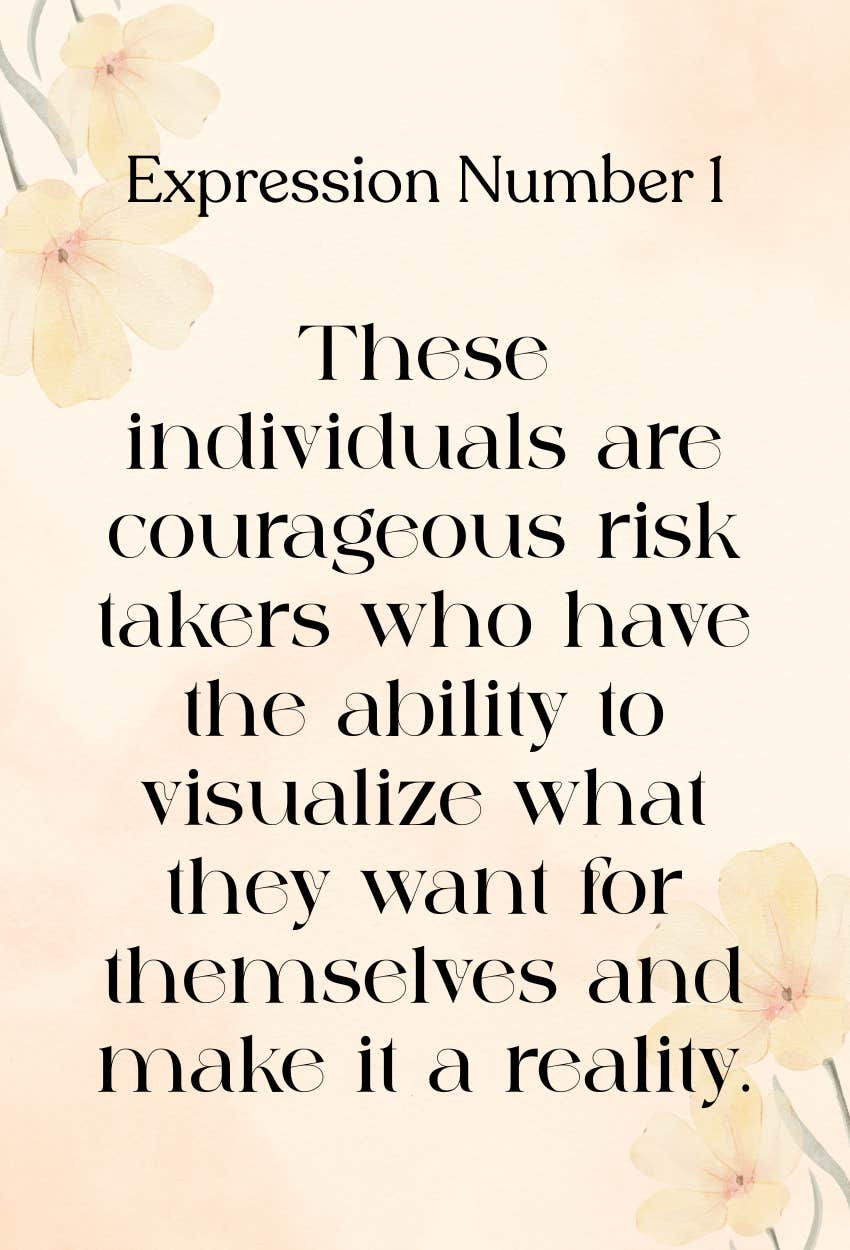 numerology expression number 1 traits