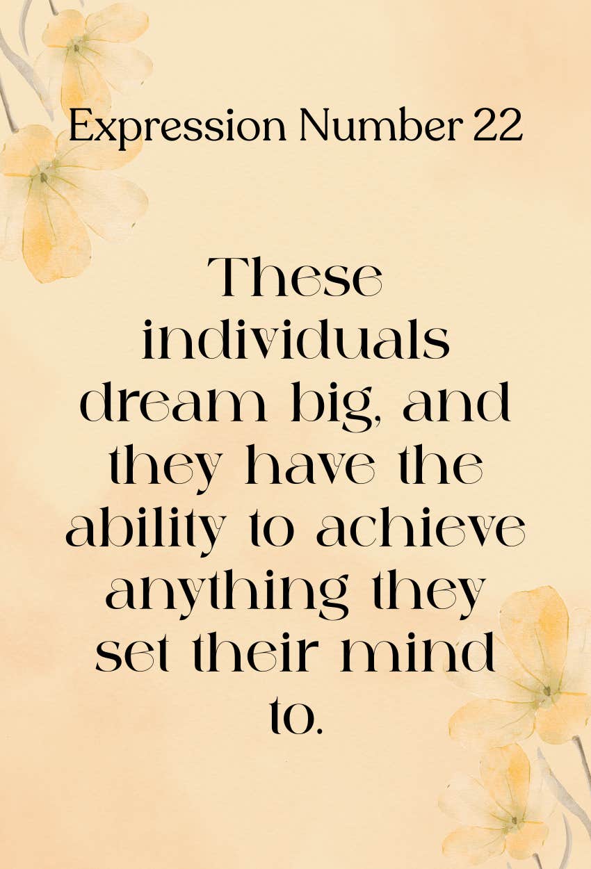 numerology expression number 22 traits