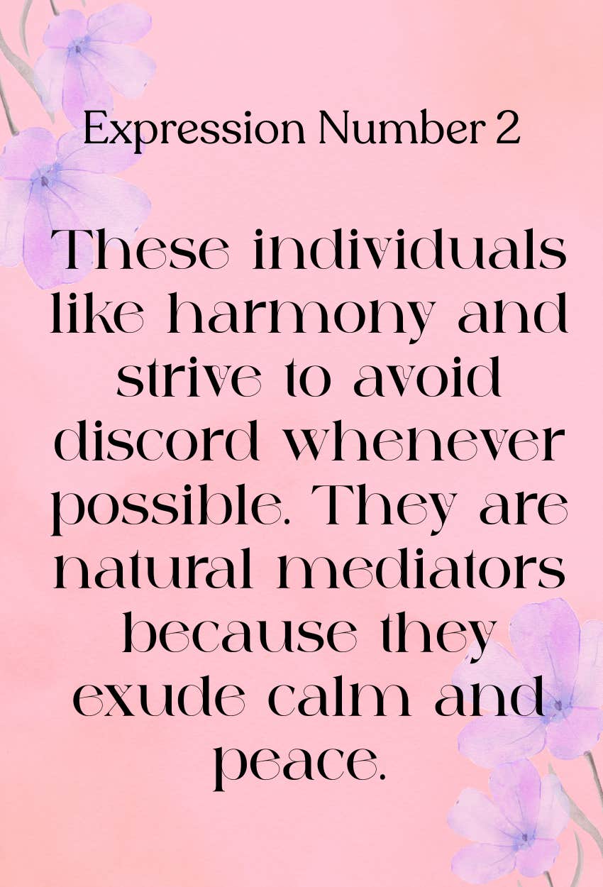 numerology expression number 2 traits