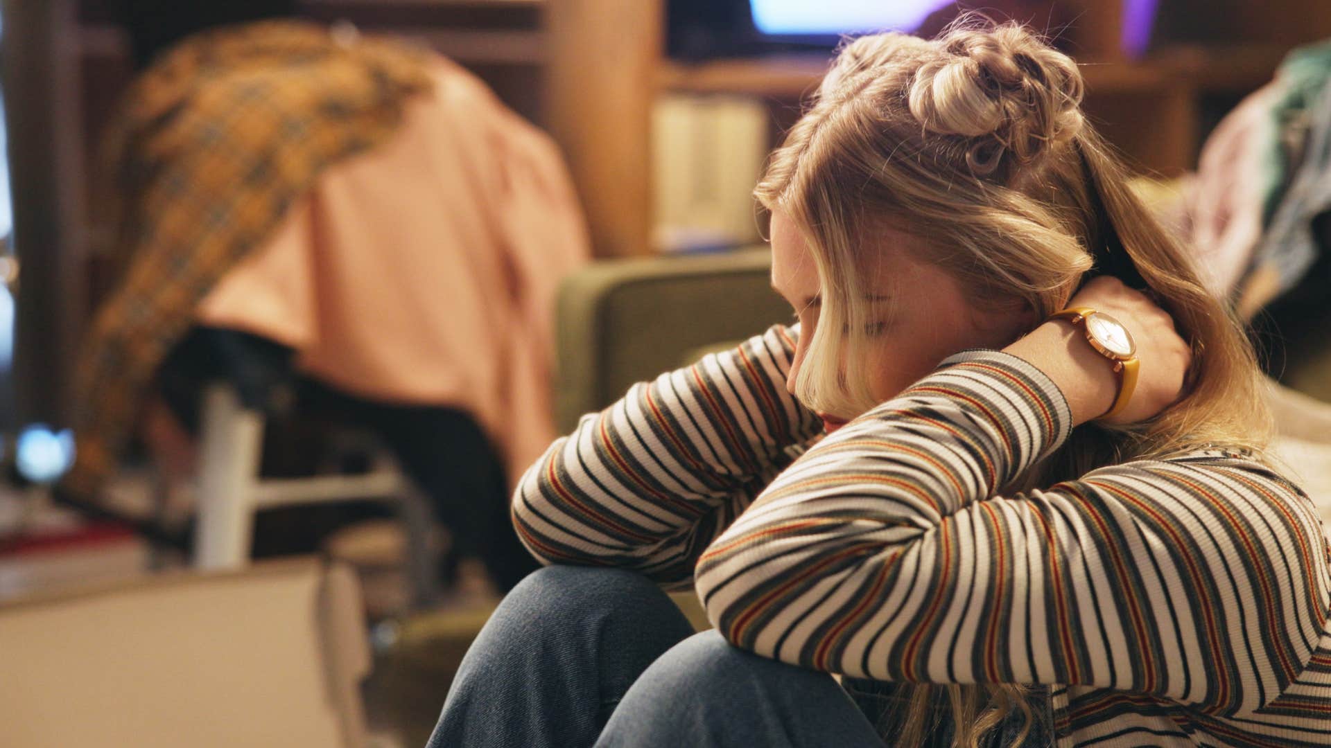 woman who struggles to enjoy life feeling angry