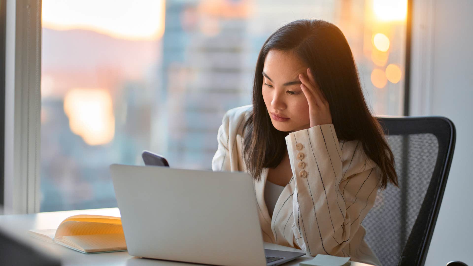woman who is debt believing everyone else is too