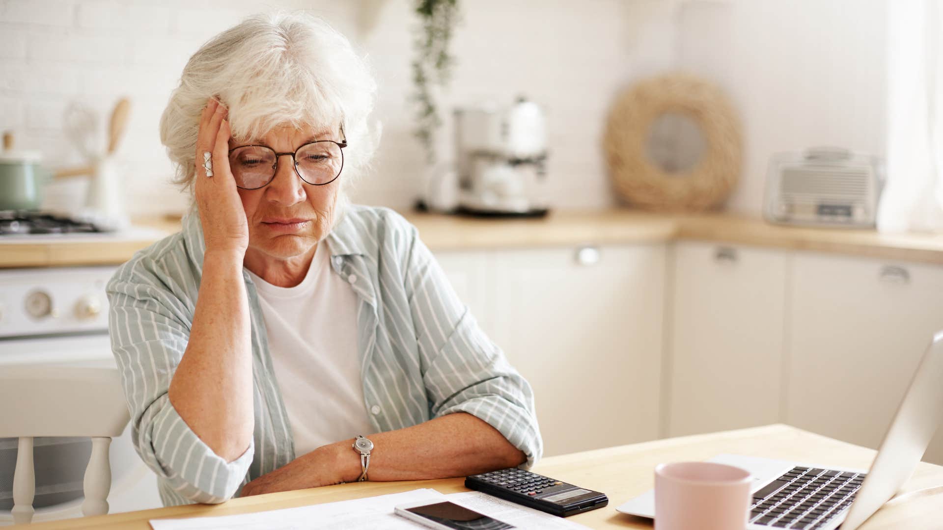 older woman saying saving now is pointless at her age