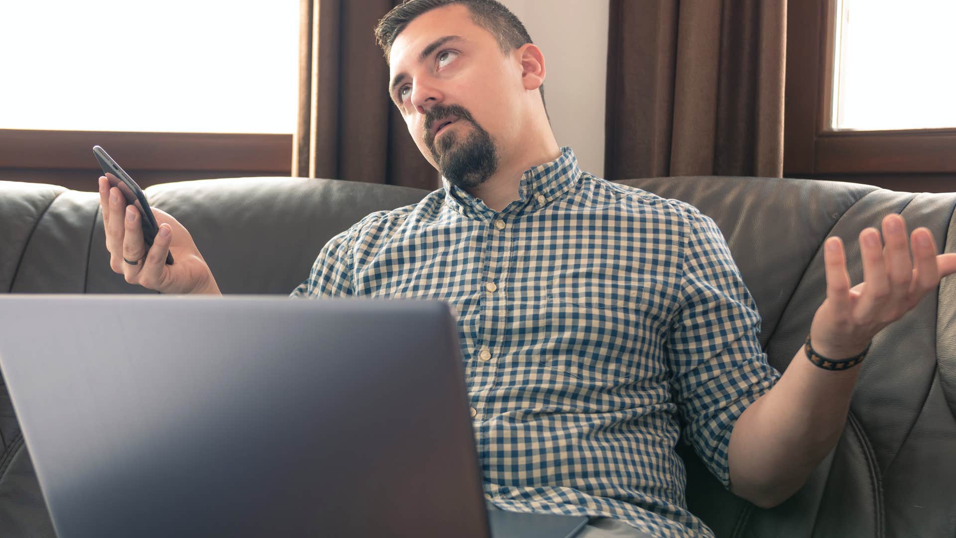 People who are secretly miserable in their relationship often roll their eyes