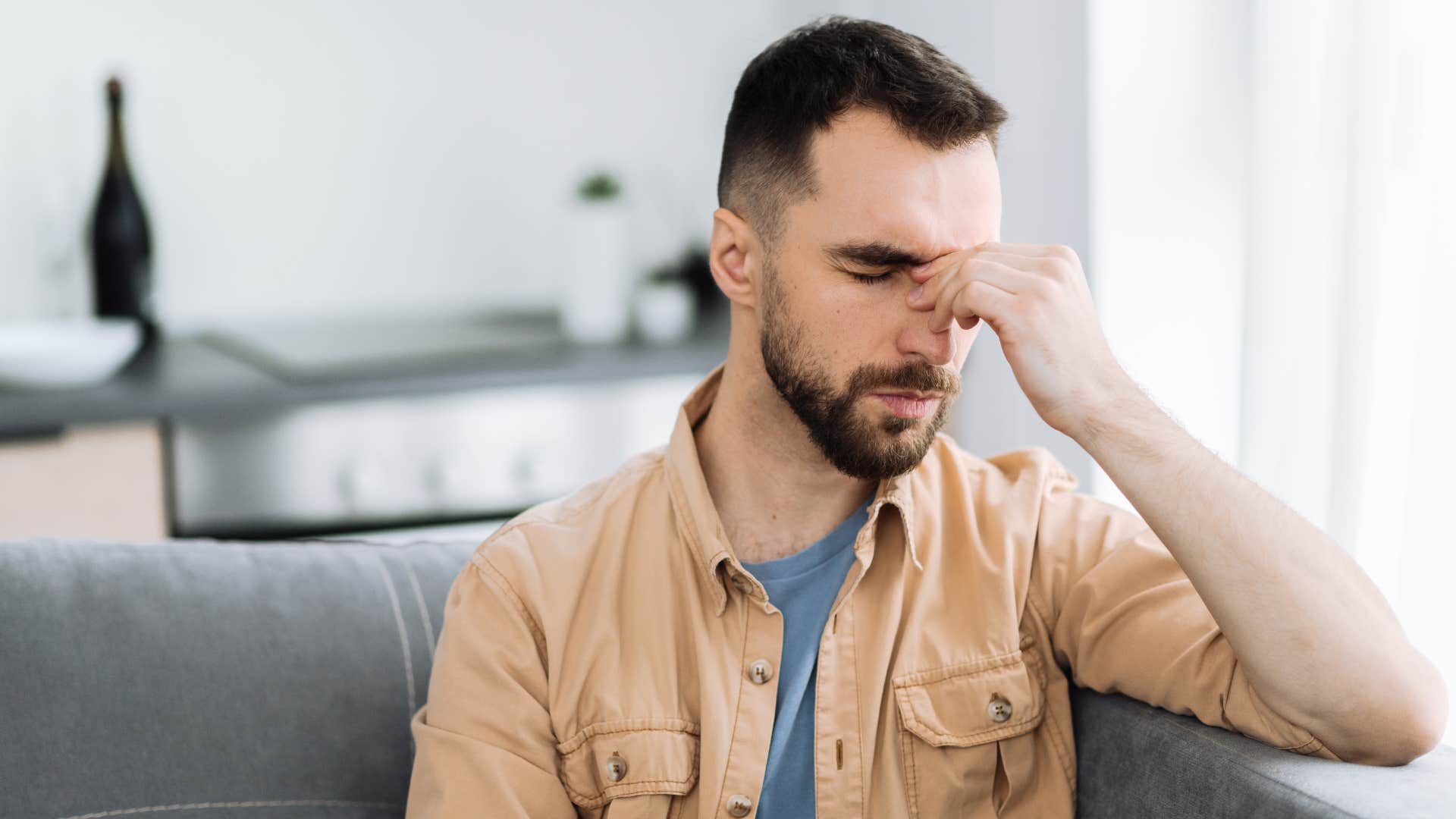 man placing stress on himself to do everything