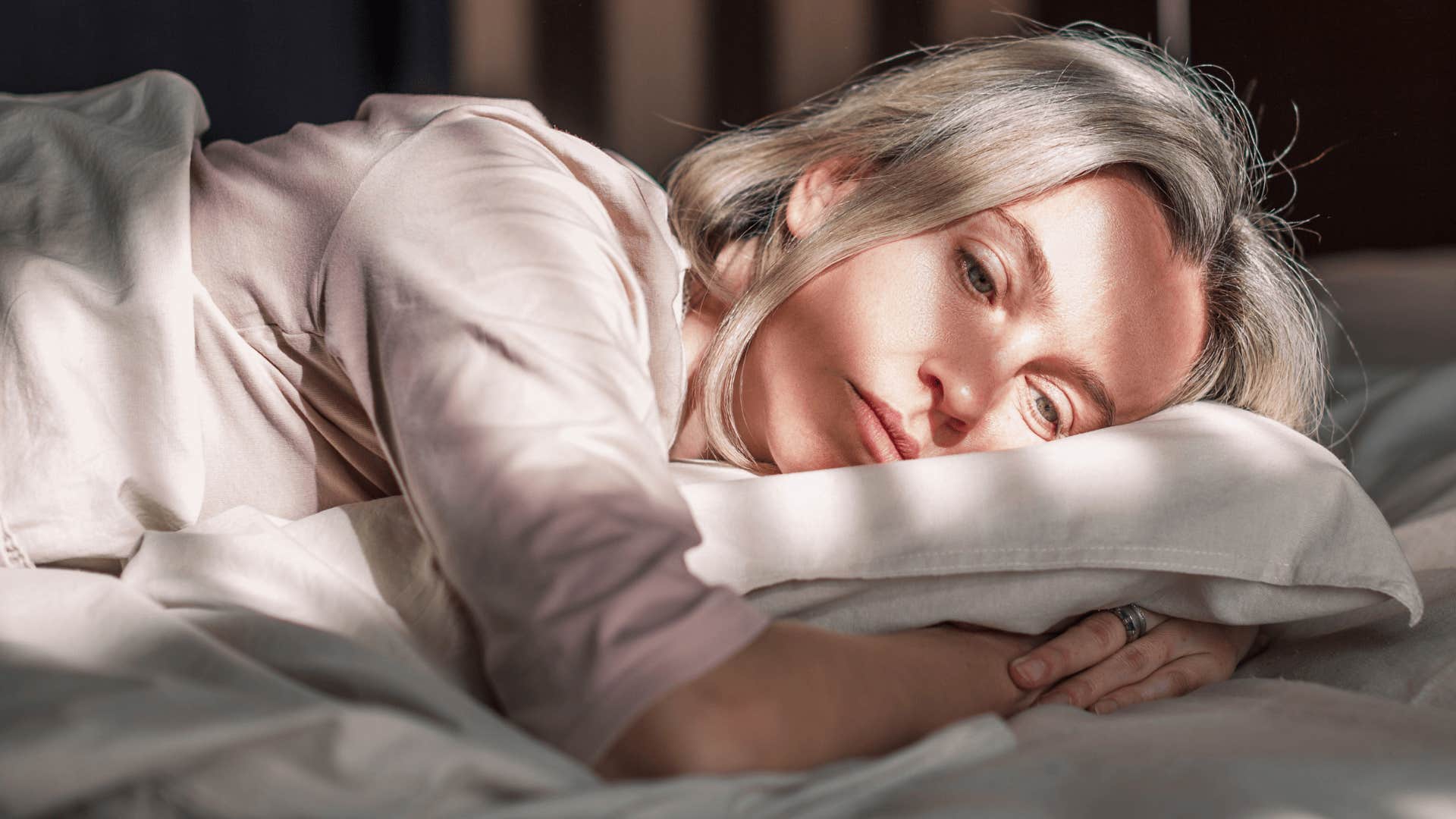 woman feels like she's not getting enough sleep