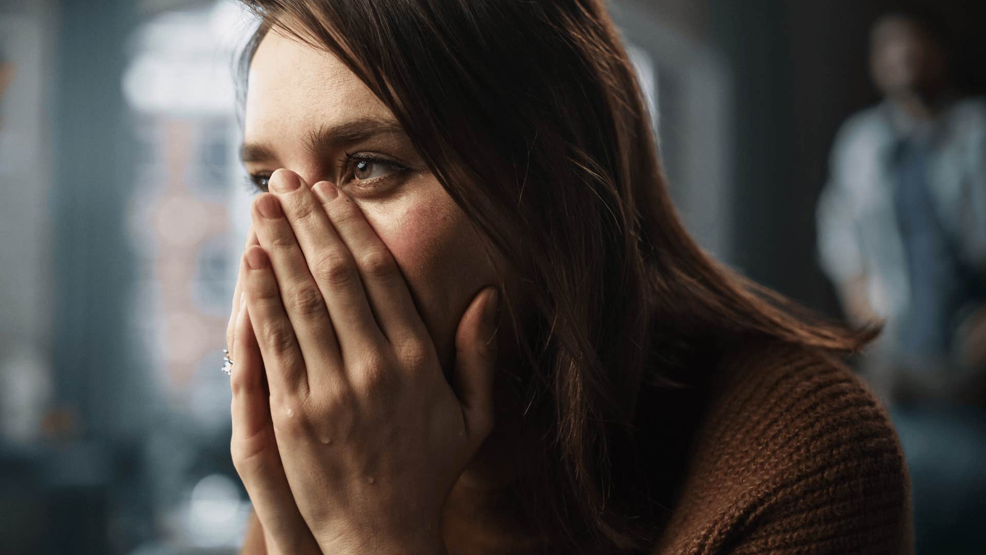 woman struggles with anxiety
