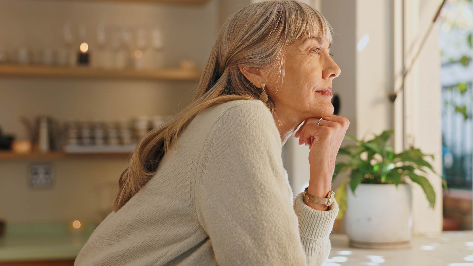 Woman who loves their solitude relaxing at home.
