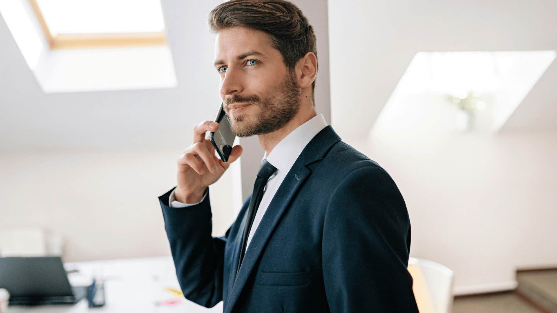 man prioritizing assertiveness throwing people off