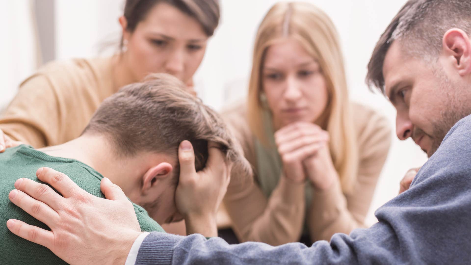 a young man struggles with addictions and his family stages an intervention