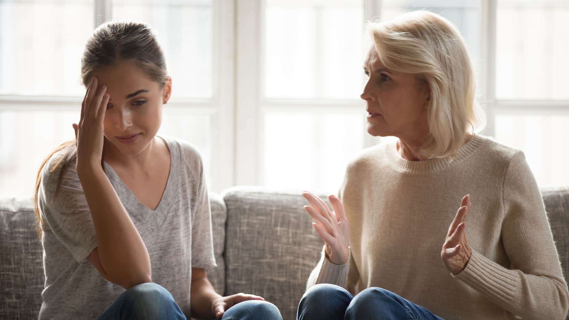 a mother and daughter have a toxic relationship dynamic