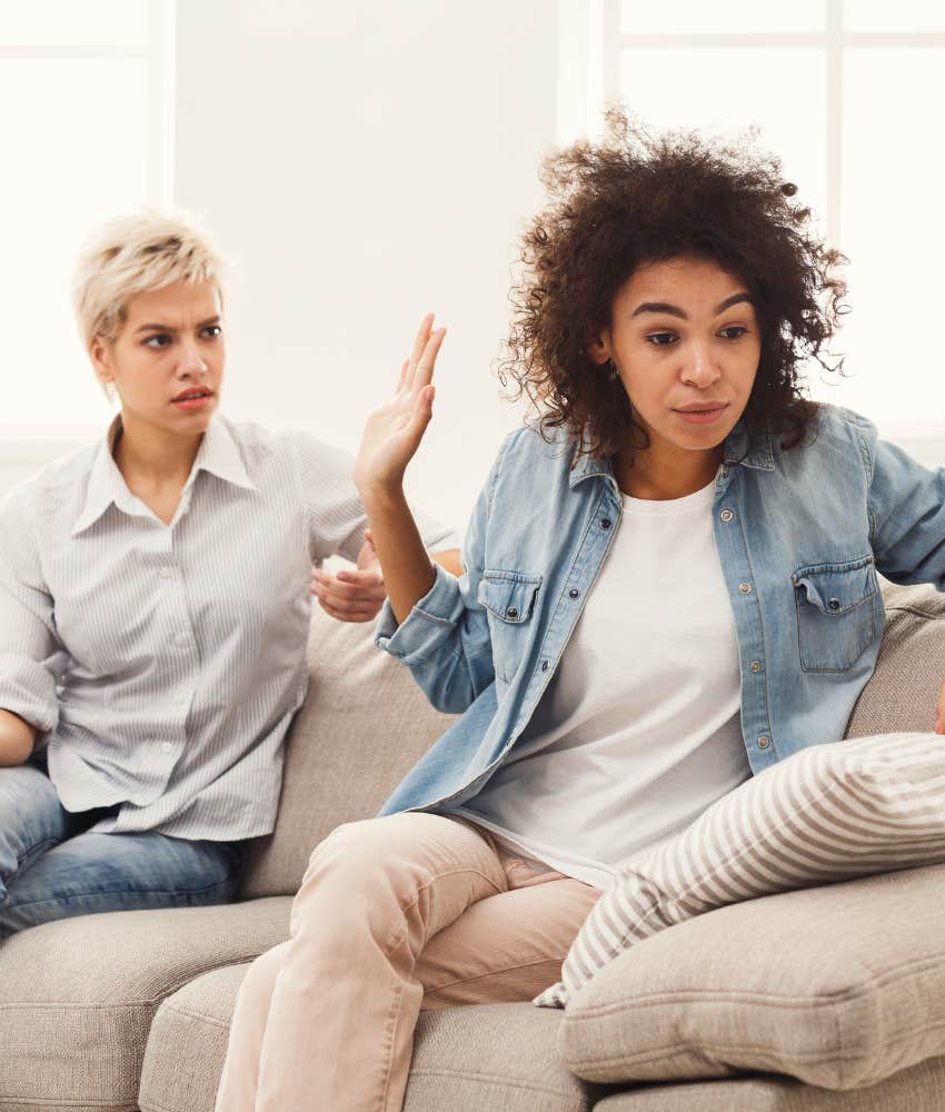 Friends struggle with different views