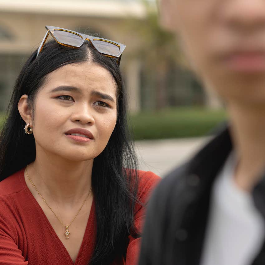woman who thinks she's in love but actually isn't feeling attachment