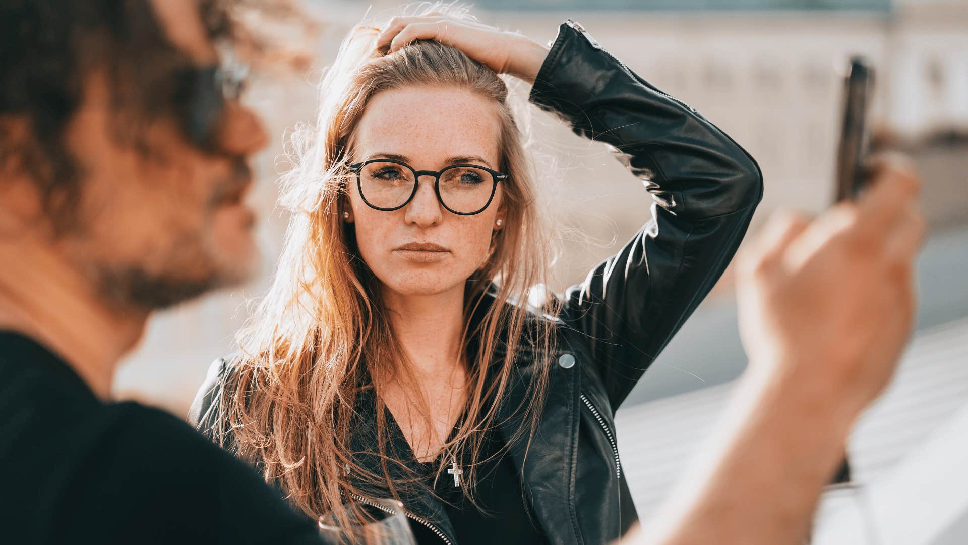 woman can instantly sense someone's energy