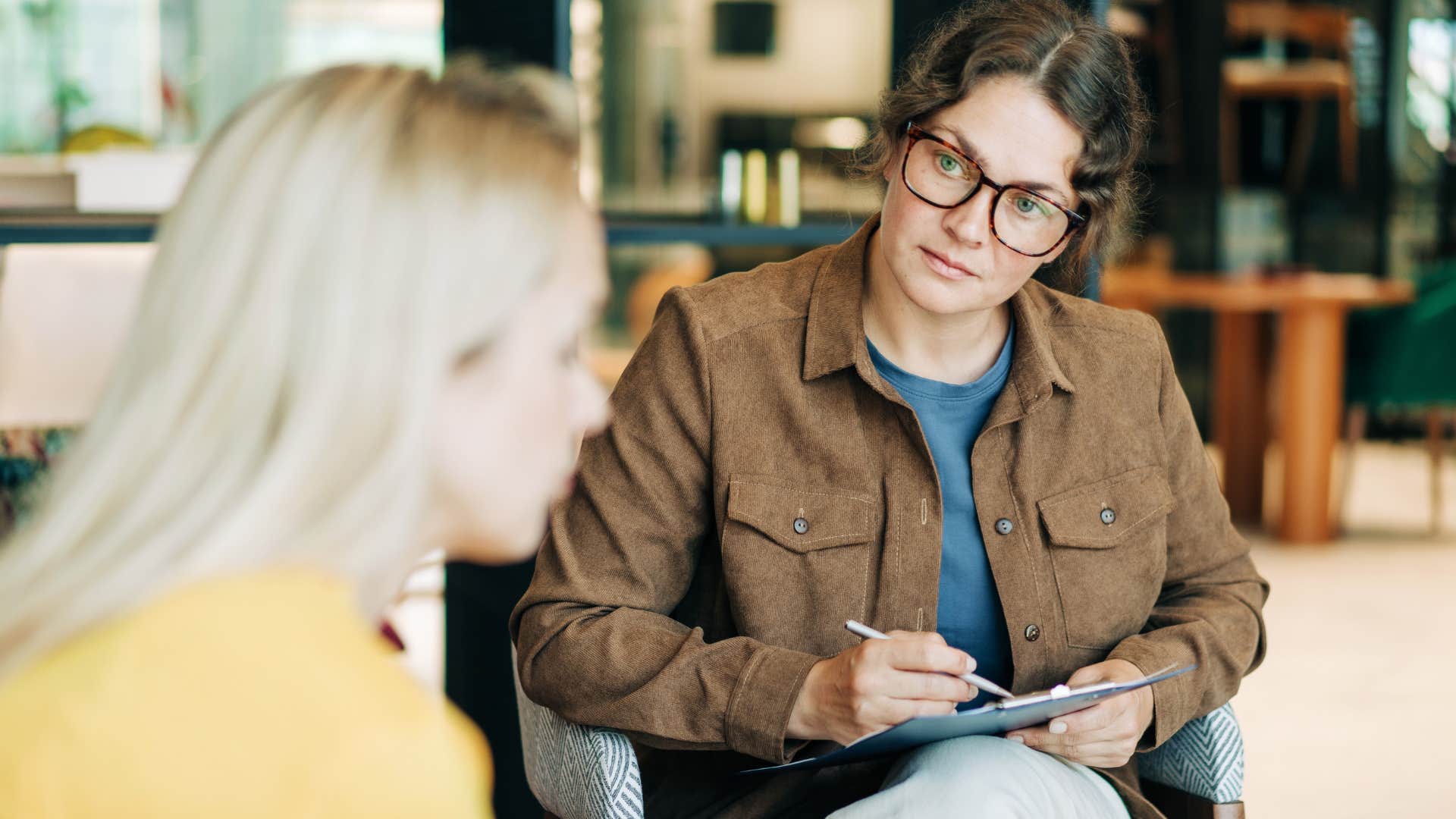 woman asking employee can you draft up something for this in a work meeting