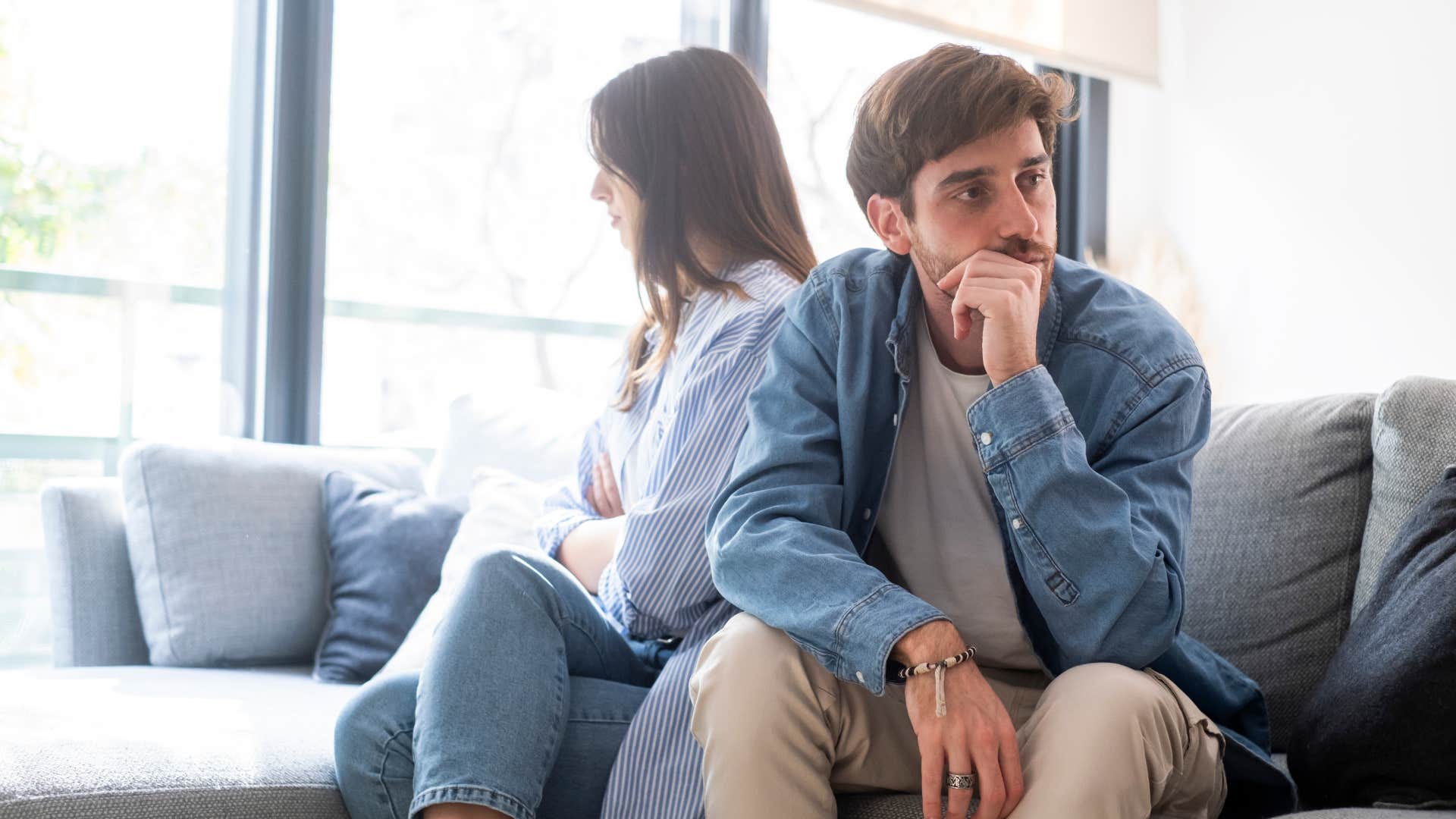 man and woman who see issue differently