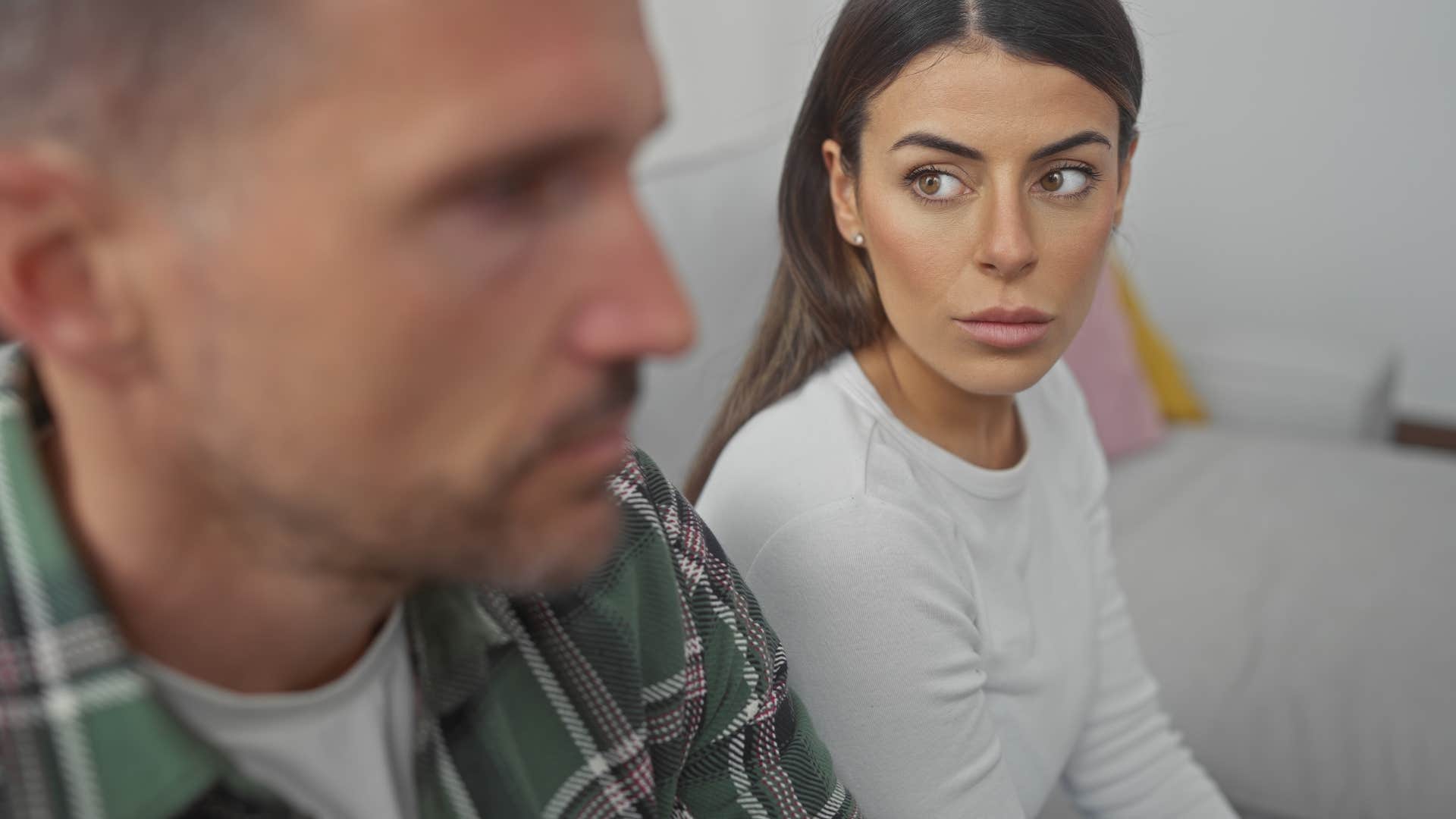 woman who feels like her husband only brings something up when he's mad