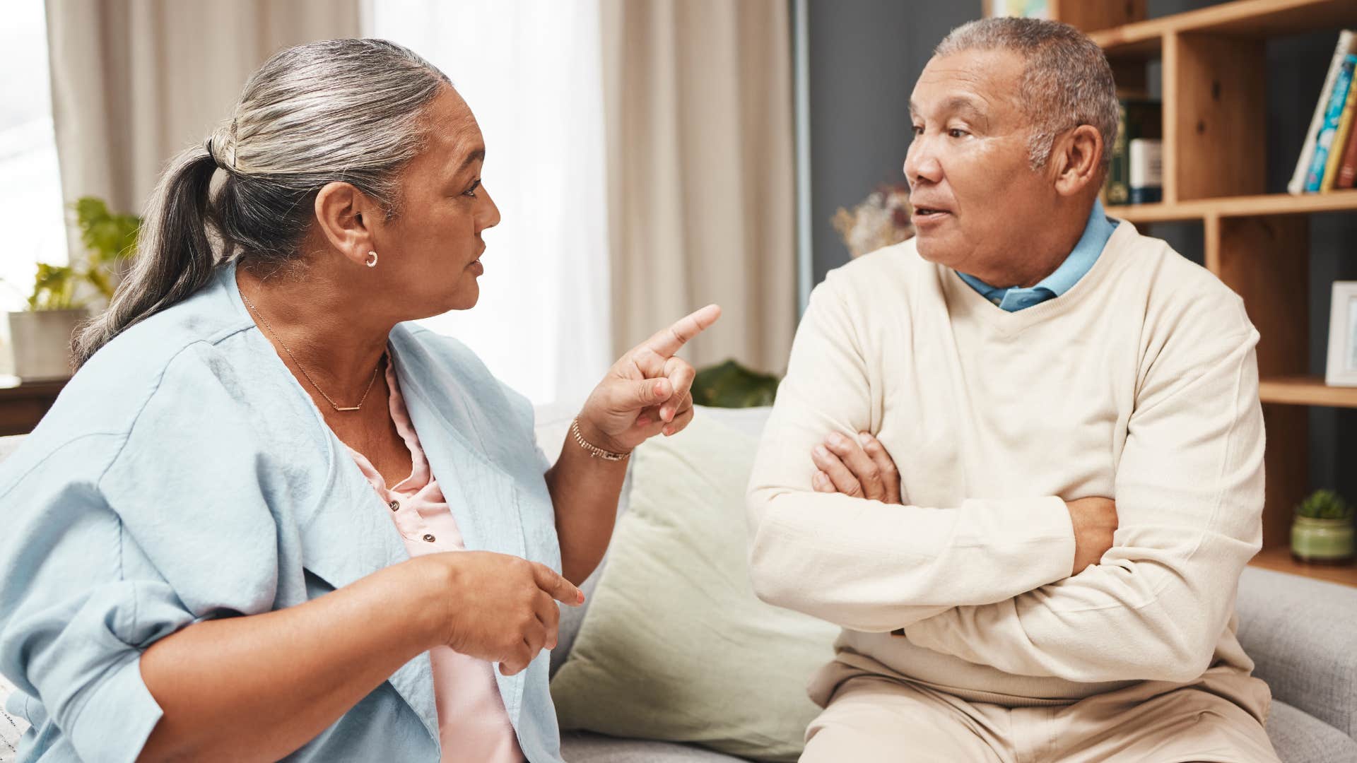 Unhappy husband's wife is never pleased