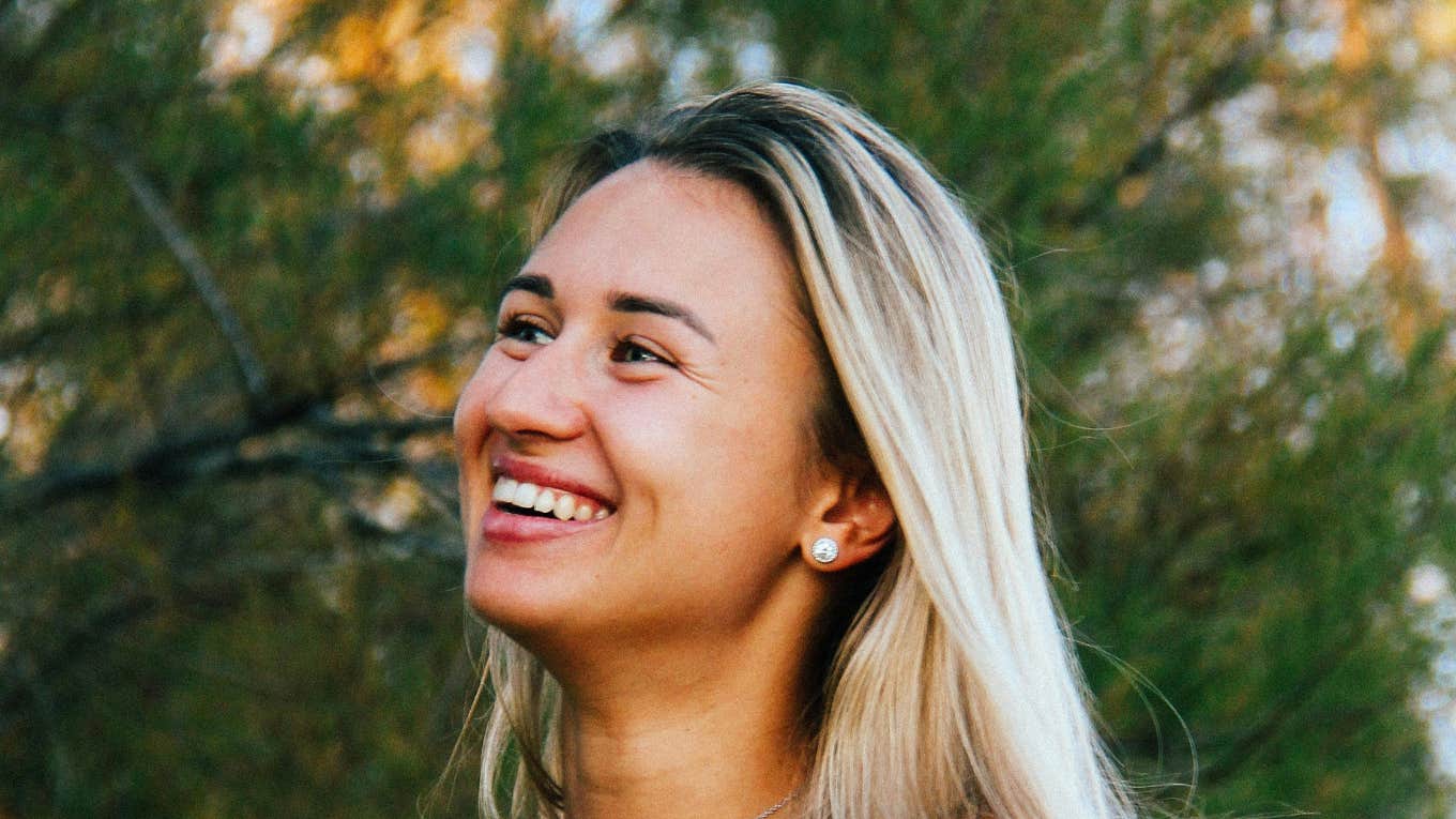 Woman who is deeply caring person