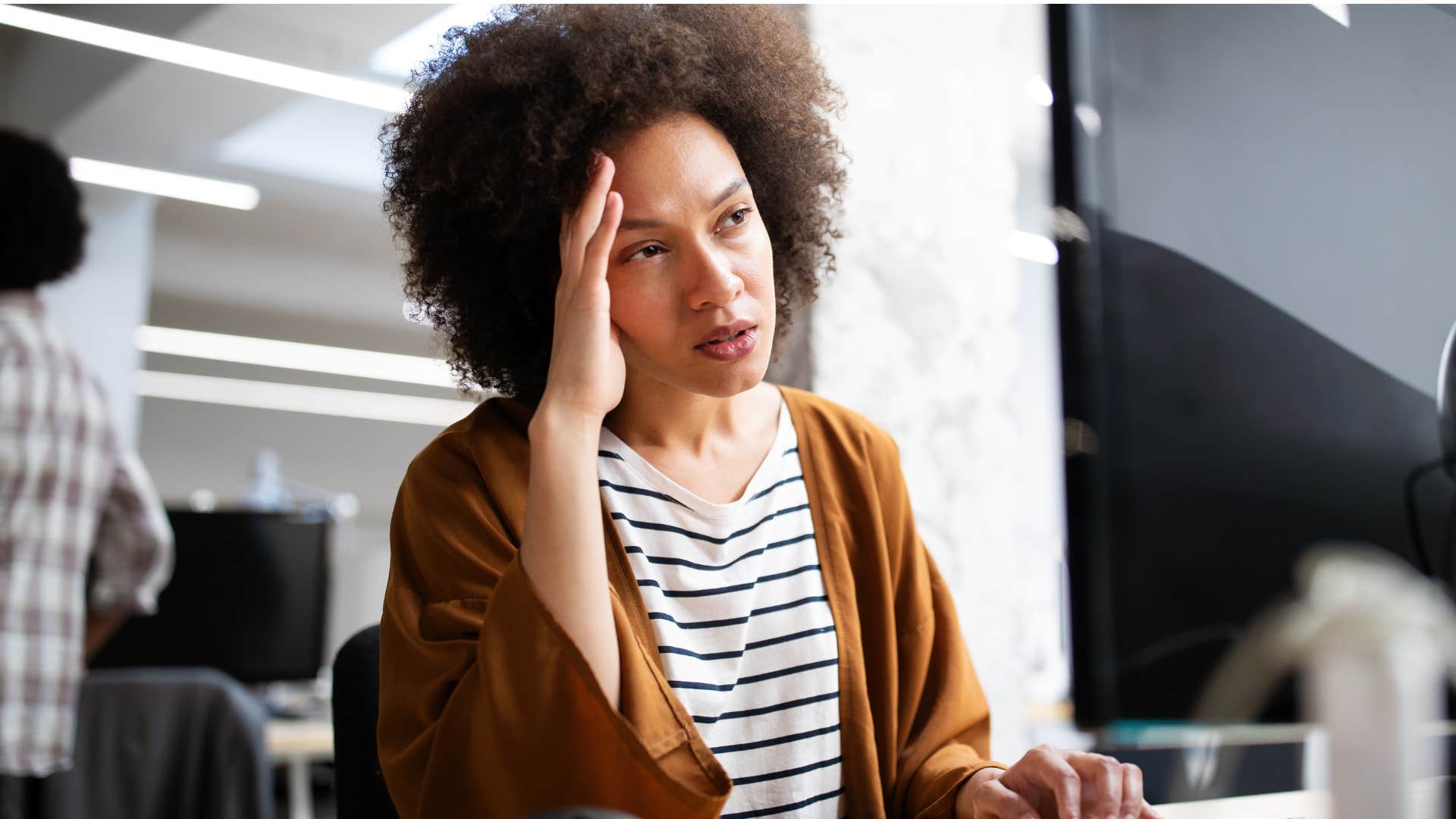 lazy worker saying she doesnt want to rush through her workload
