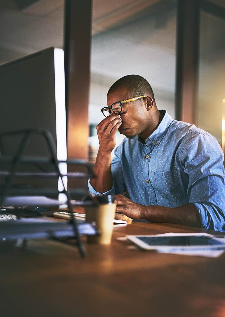 worked stressed out by horrible boss