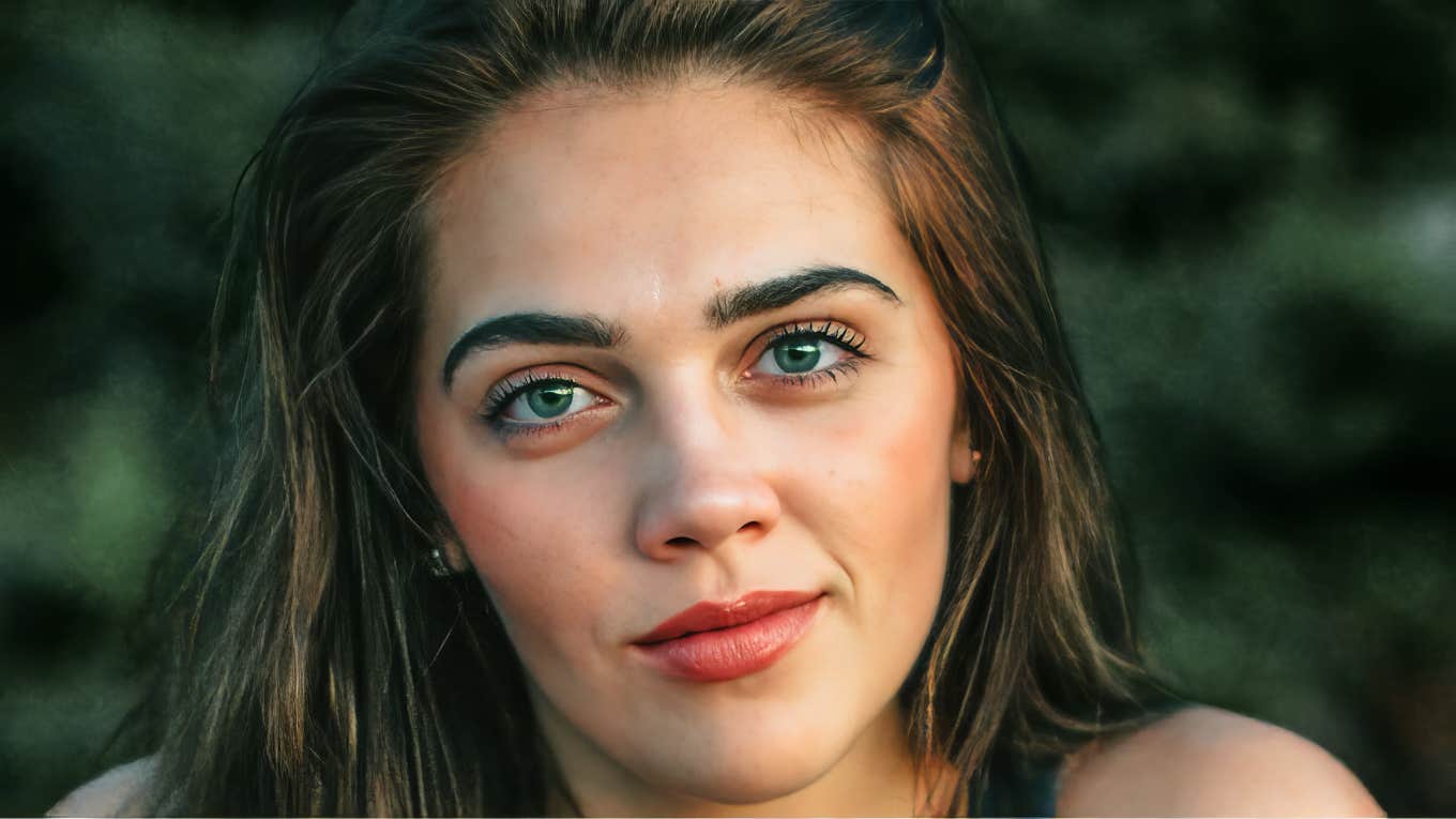Powerful Phrases That Help You Set Boundaries With People In Seconds, According To Psychology Woman who powerfully sets boundaries.