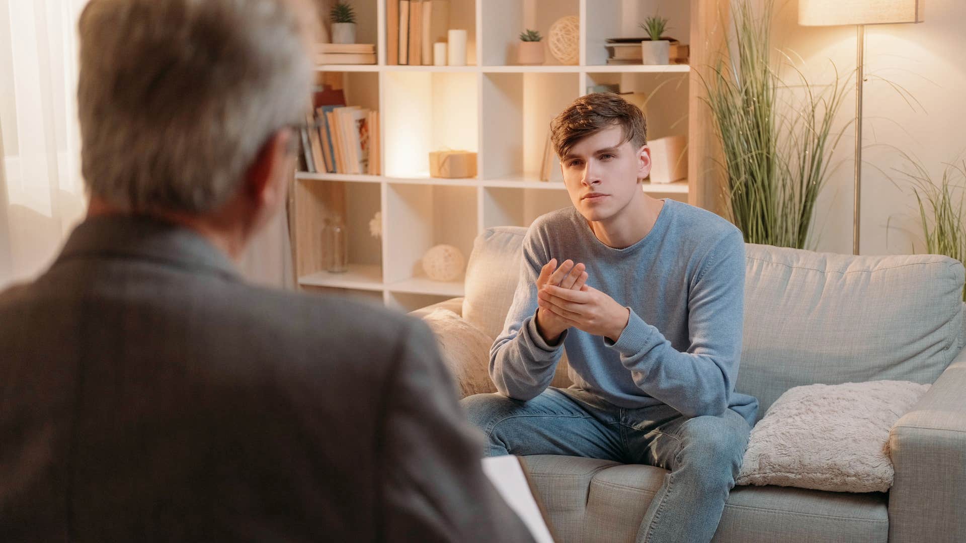man with a question if how much he has to pay to pick a therapist