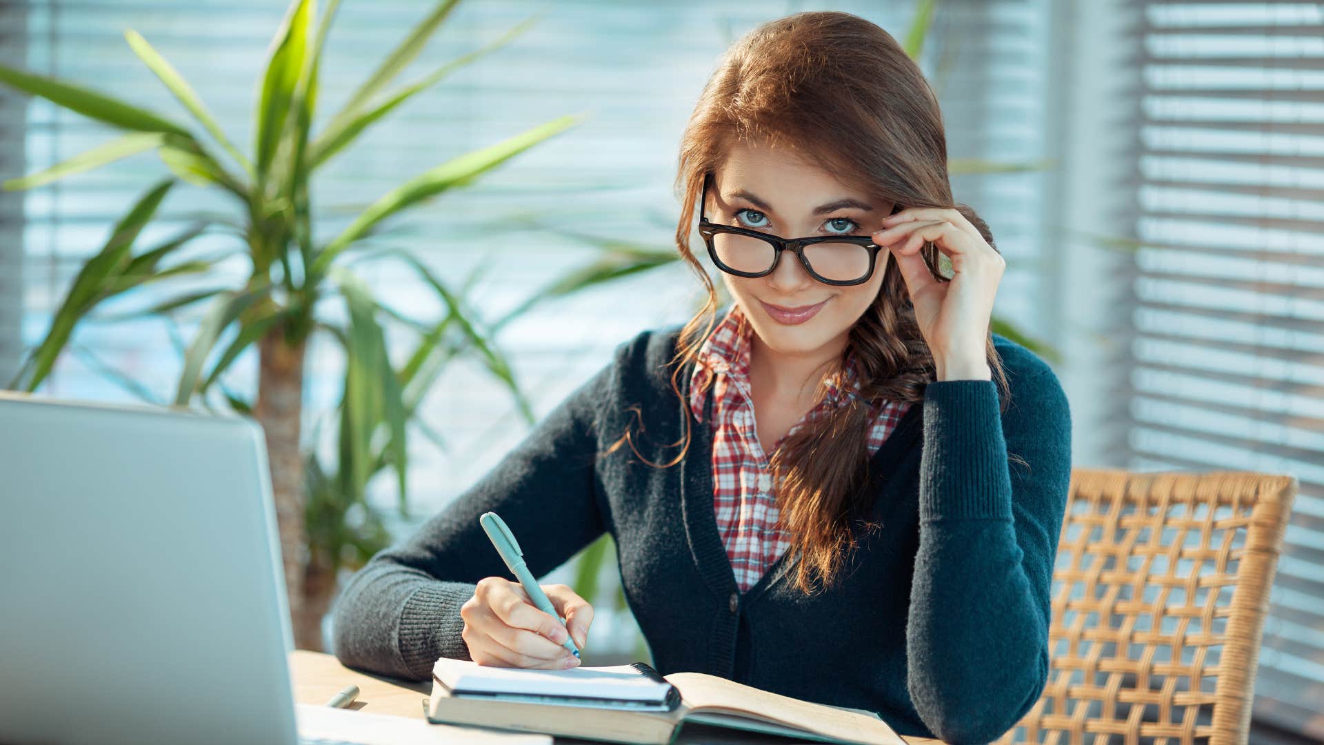 Person slows down to write in planner