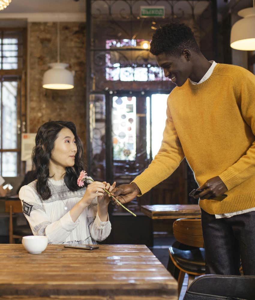 Easy To Get A Date But Hard To Fall In Love Couple Actually Interacting On A Date