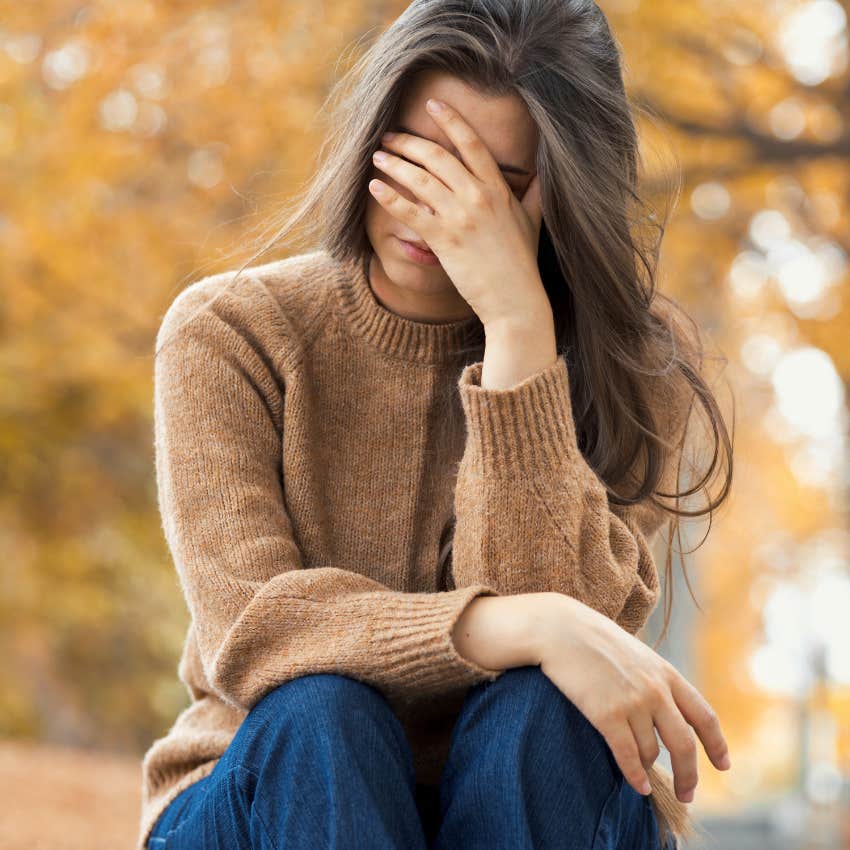 woman who must say goodbye to the habit of running away from the truth