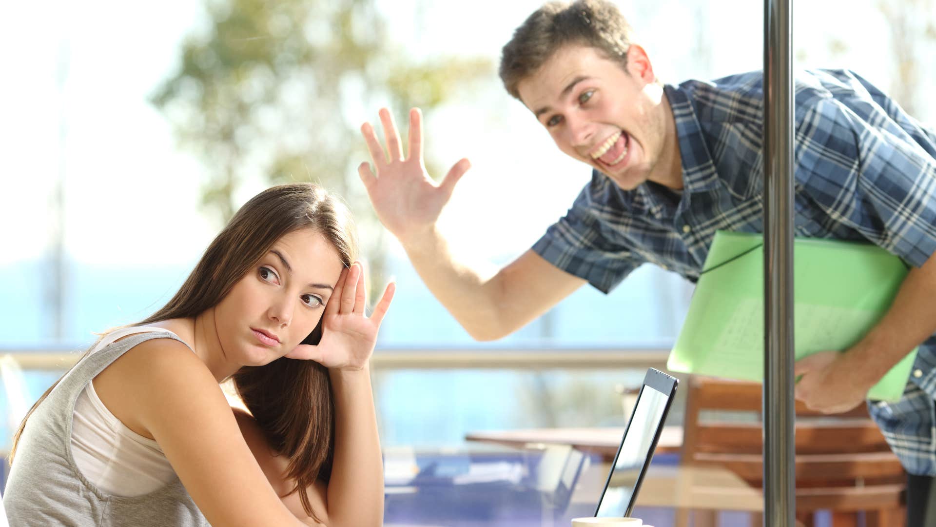 woman who is dealing with an obsessed man who needs control to feel secure
