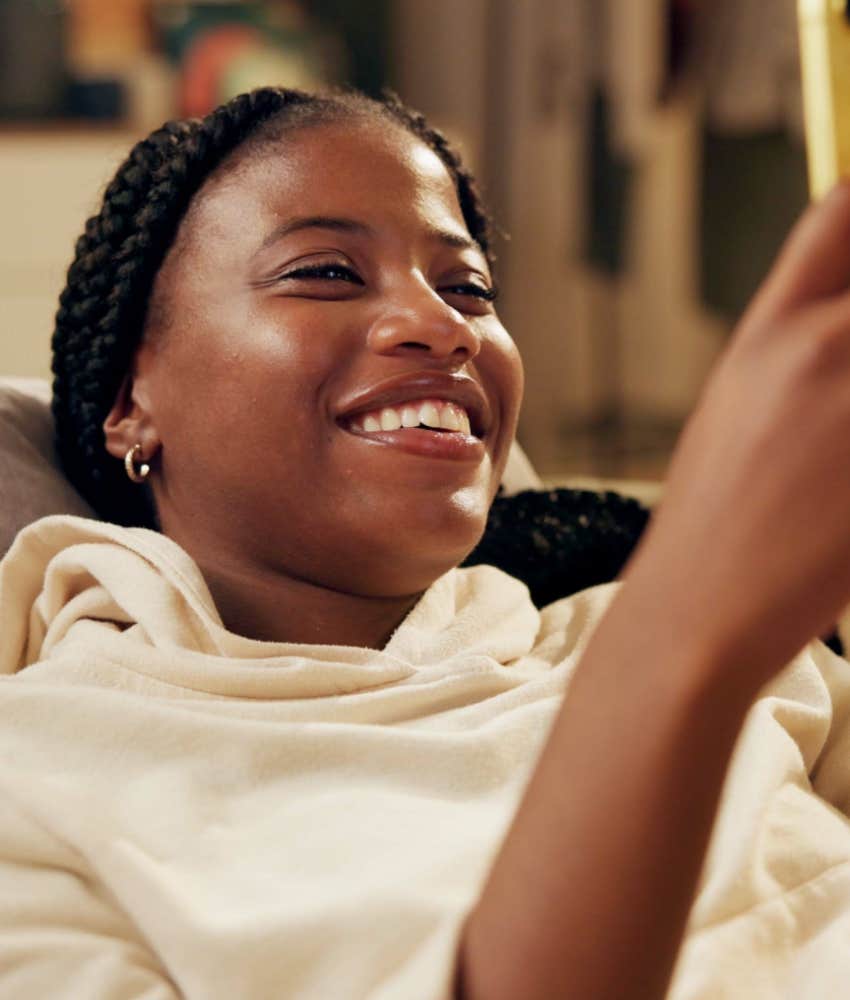Woman knows emotion is right to attract love