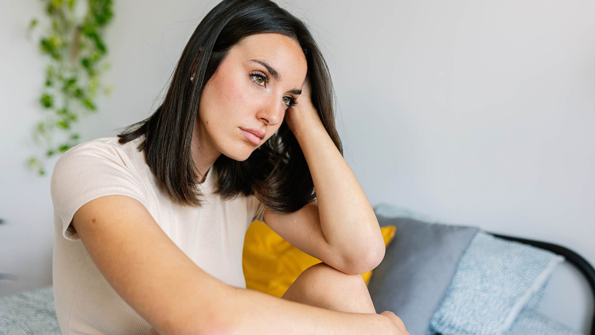 woman who is considering divorce and is hopeless