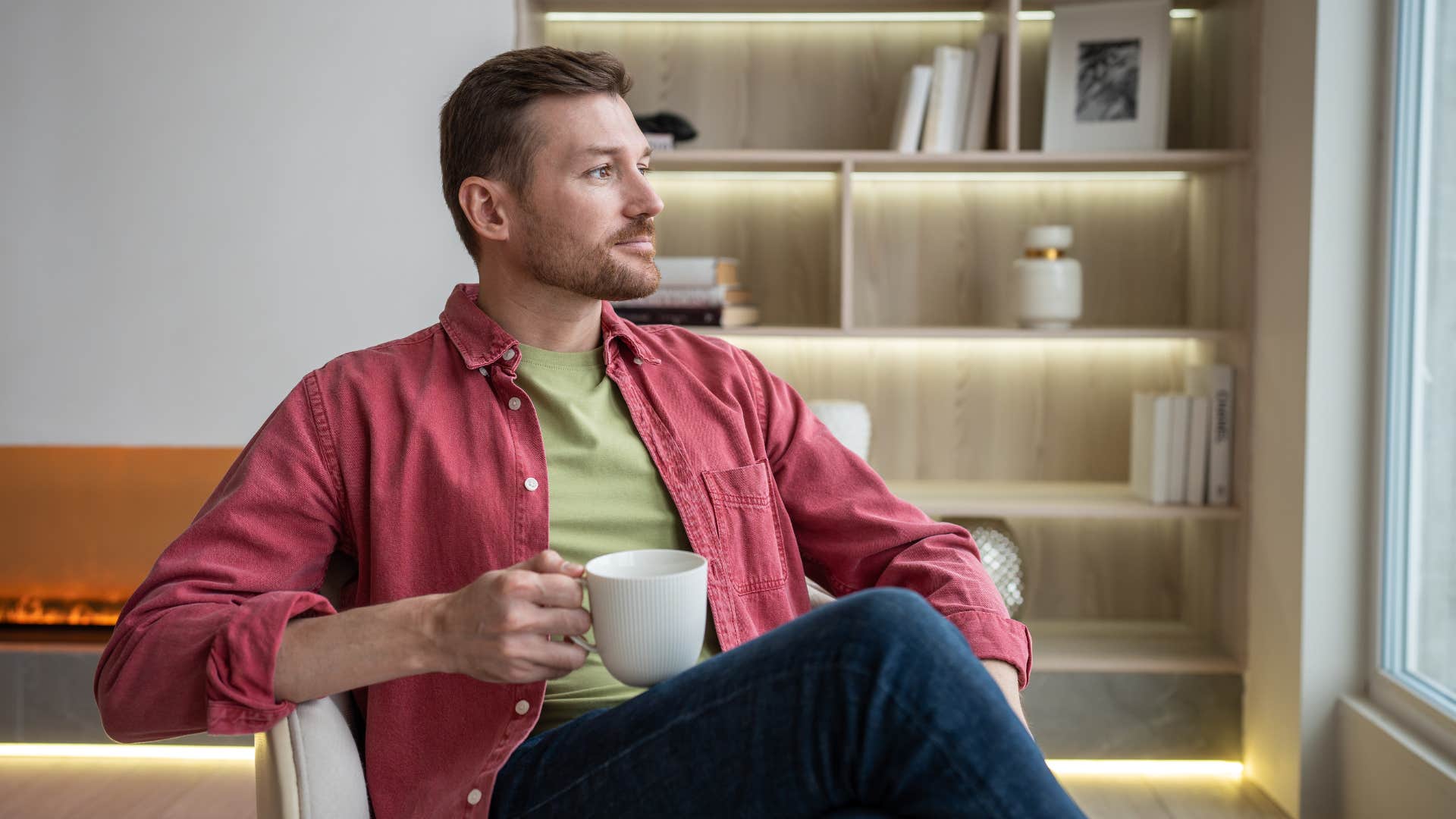 a man is in a good place with his mental health