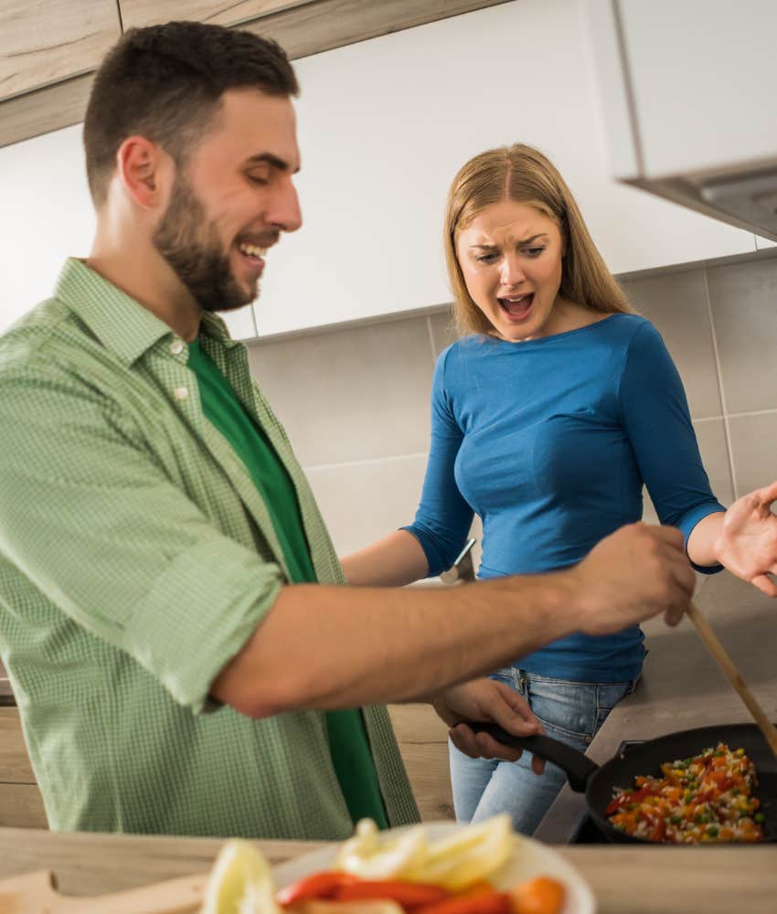 Women has silent habit to control partner