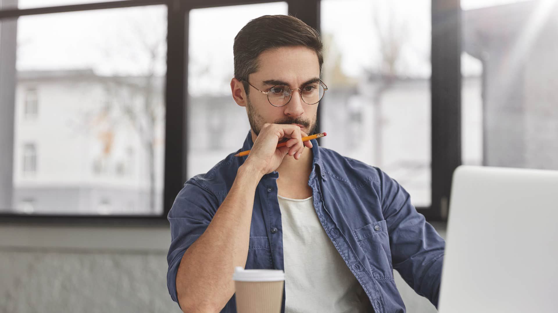 successful man with ability to remain focused