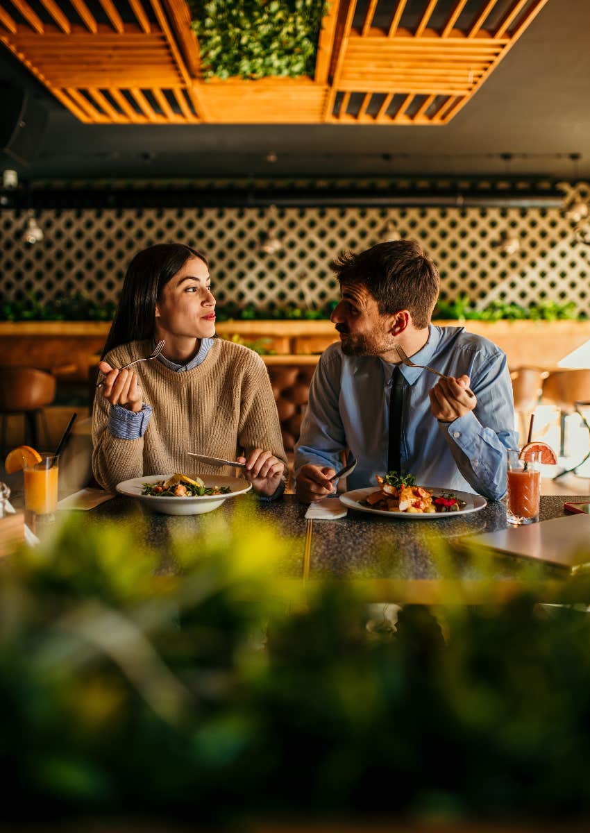 couple enjoying date without drinking