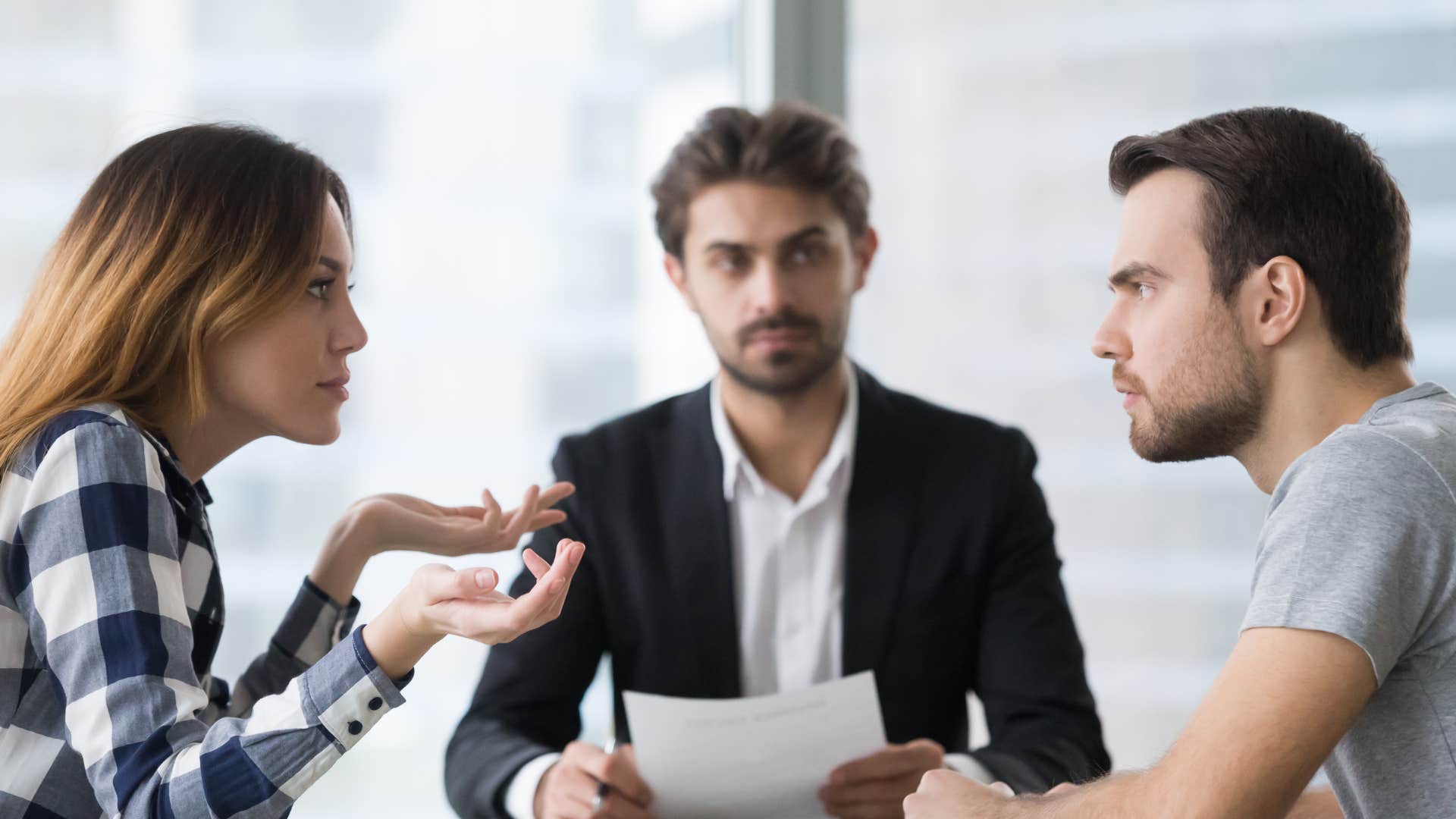 couple being emotional during argument