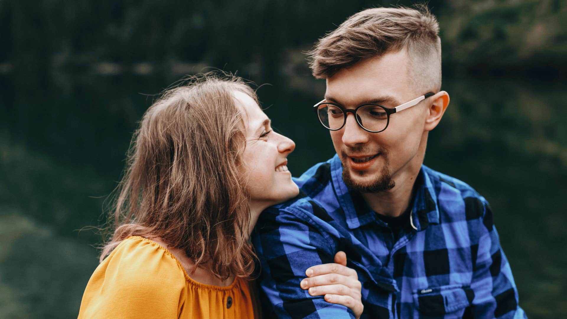 couple experiences something exciting or intense together