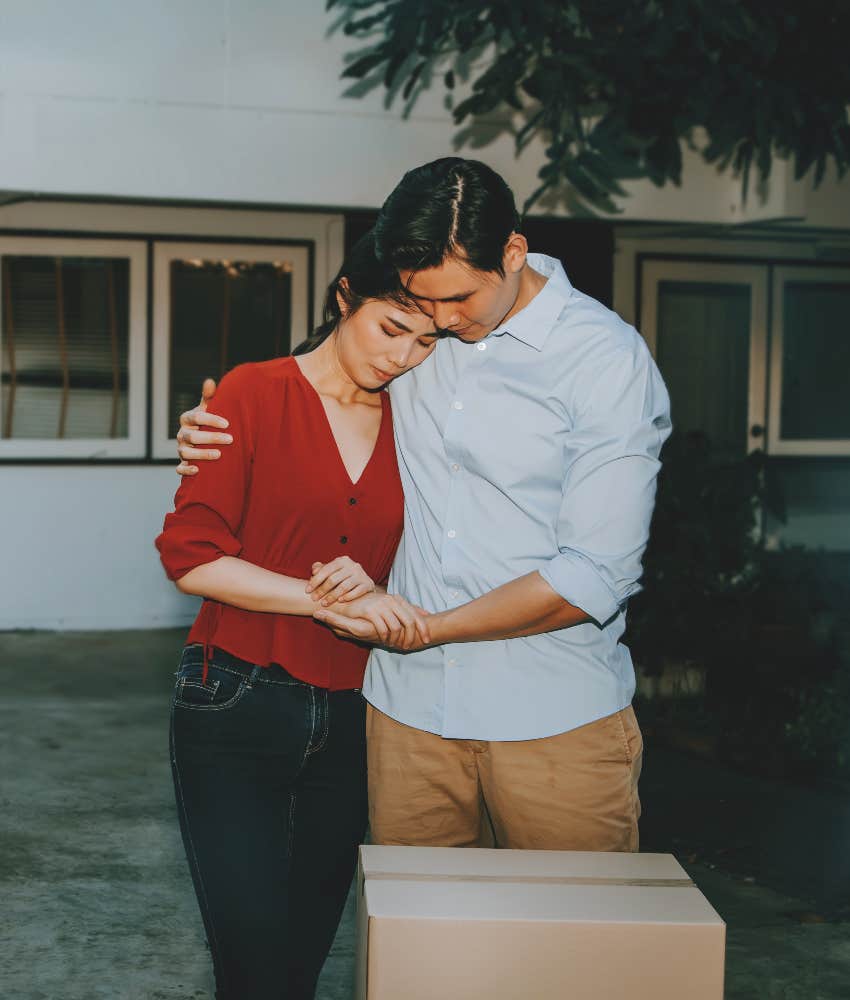 husband material man helping wife death parents