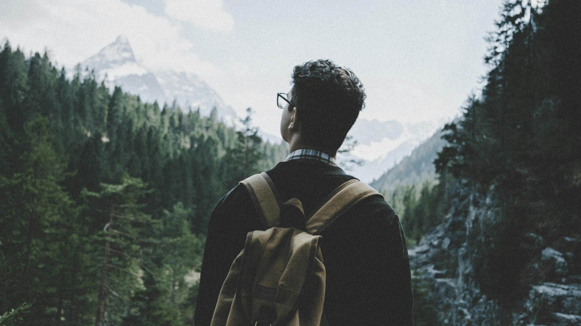 man on solo adventure getting space to stop heart from breaking