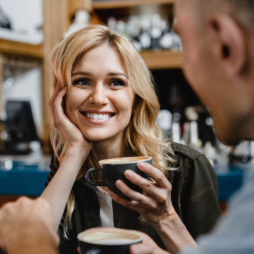 woman who is being mysterious so man can develop real feelings for her