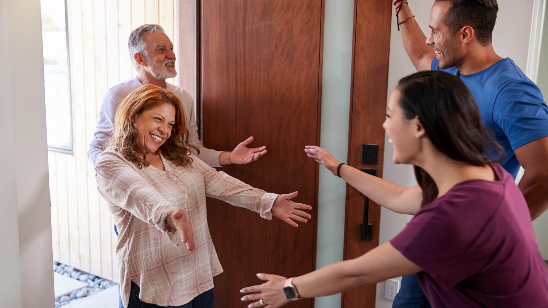 boomer parents showing up unannounced at adult childrens door