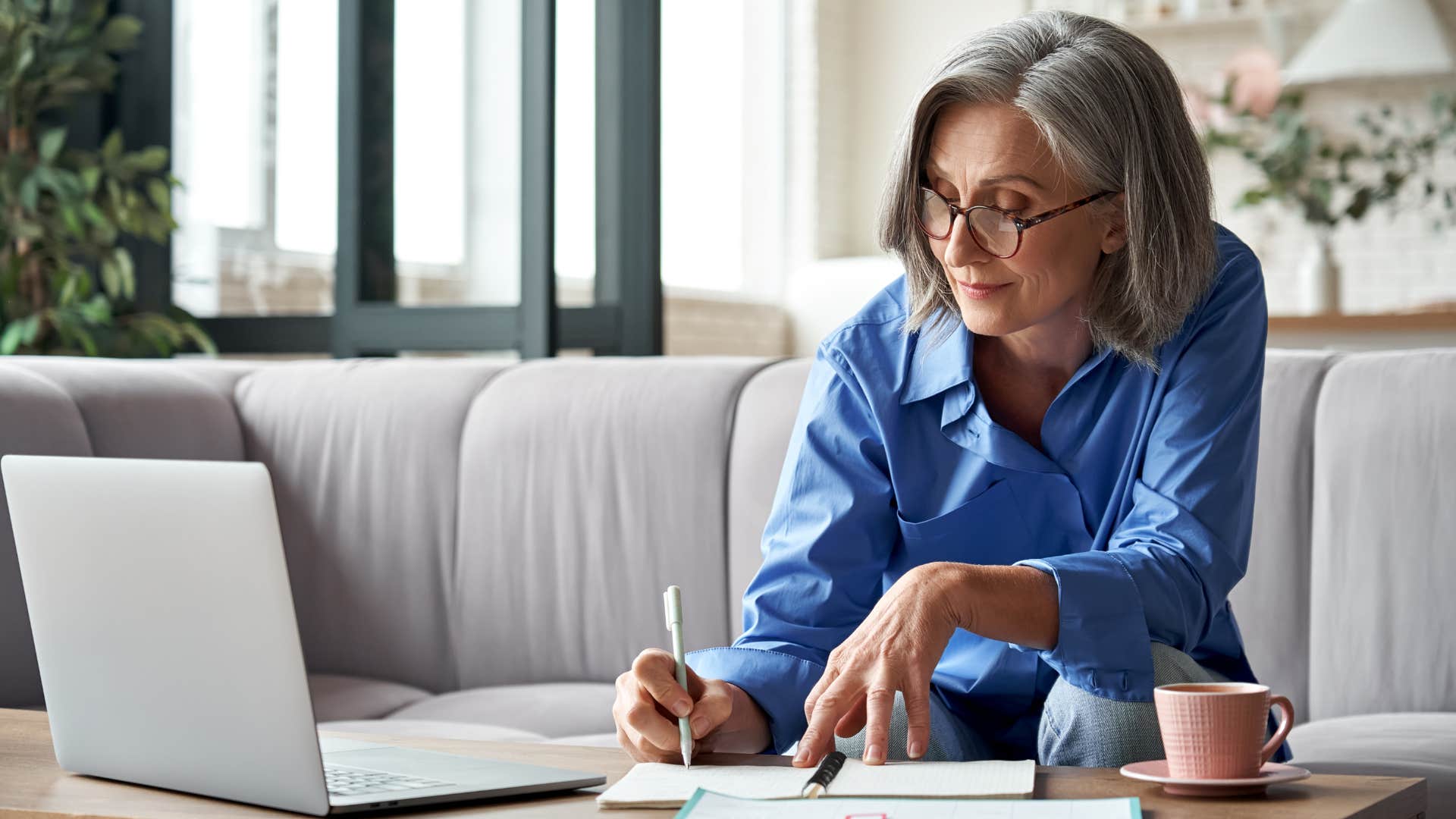 wealthy woman setting up a retirement plan