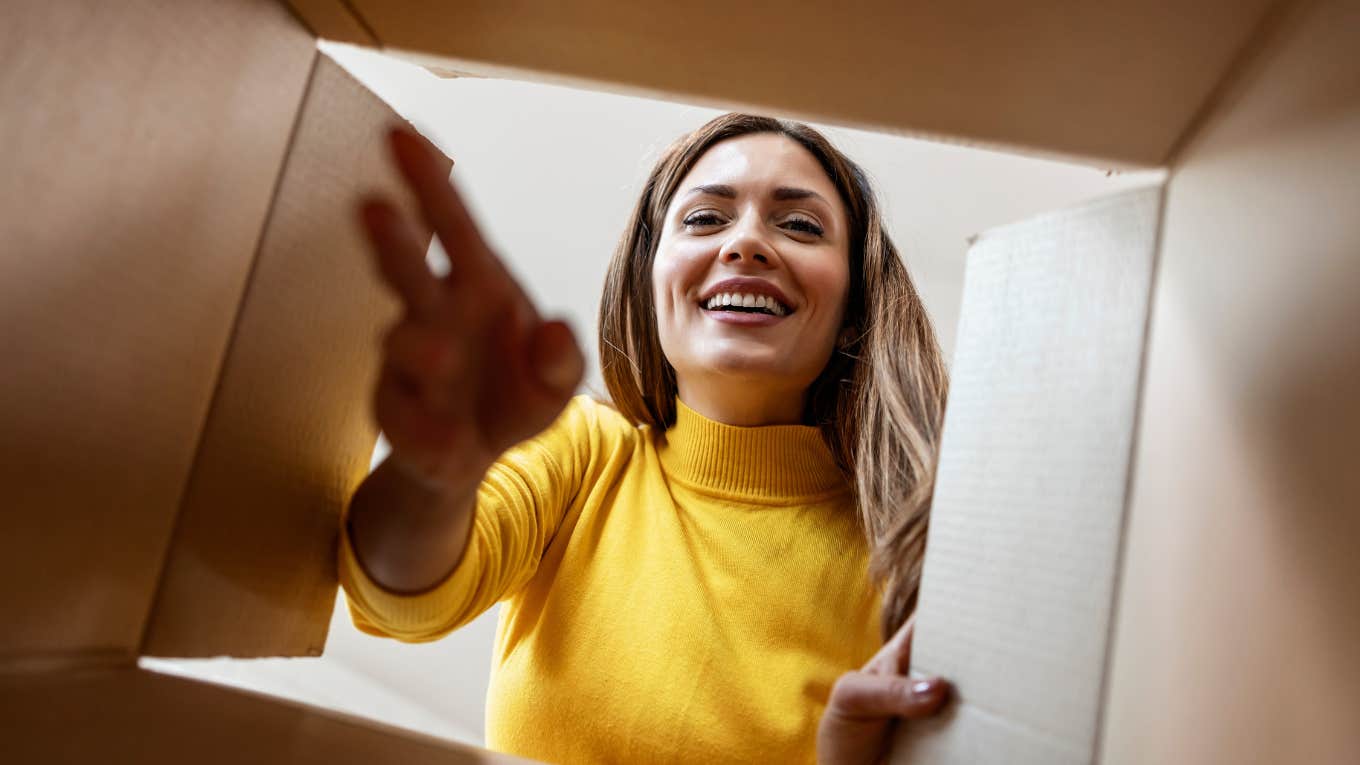 Things Frugal People Never Throw Away And Always Find A Use For Later frugal woman looking in box for something she saved