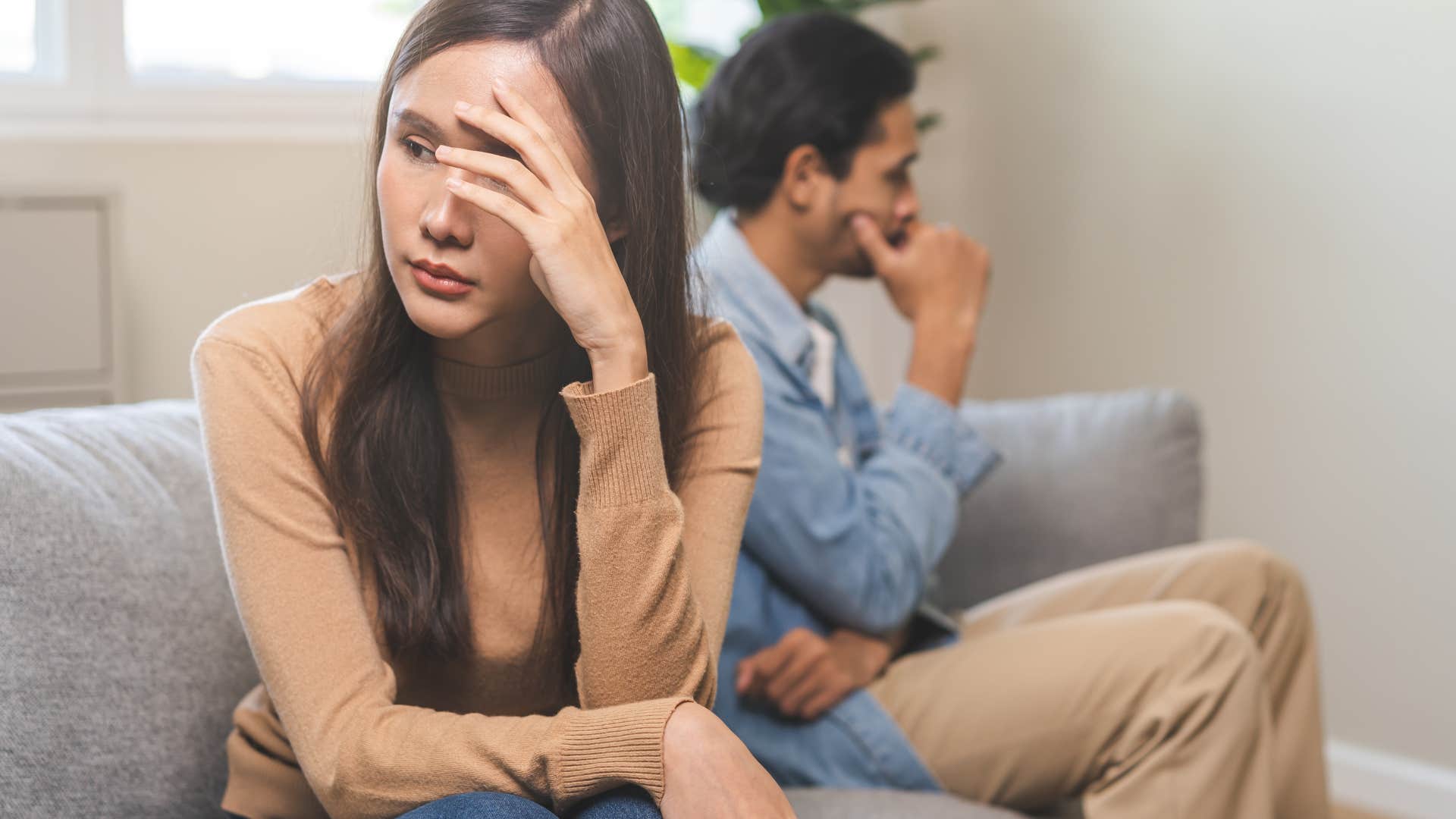 man who is a good husband annoying wife by thinking ahead