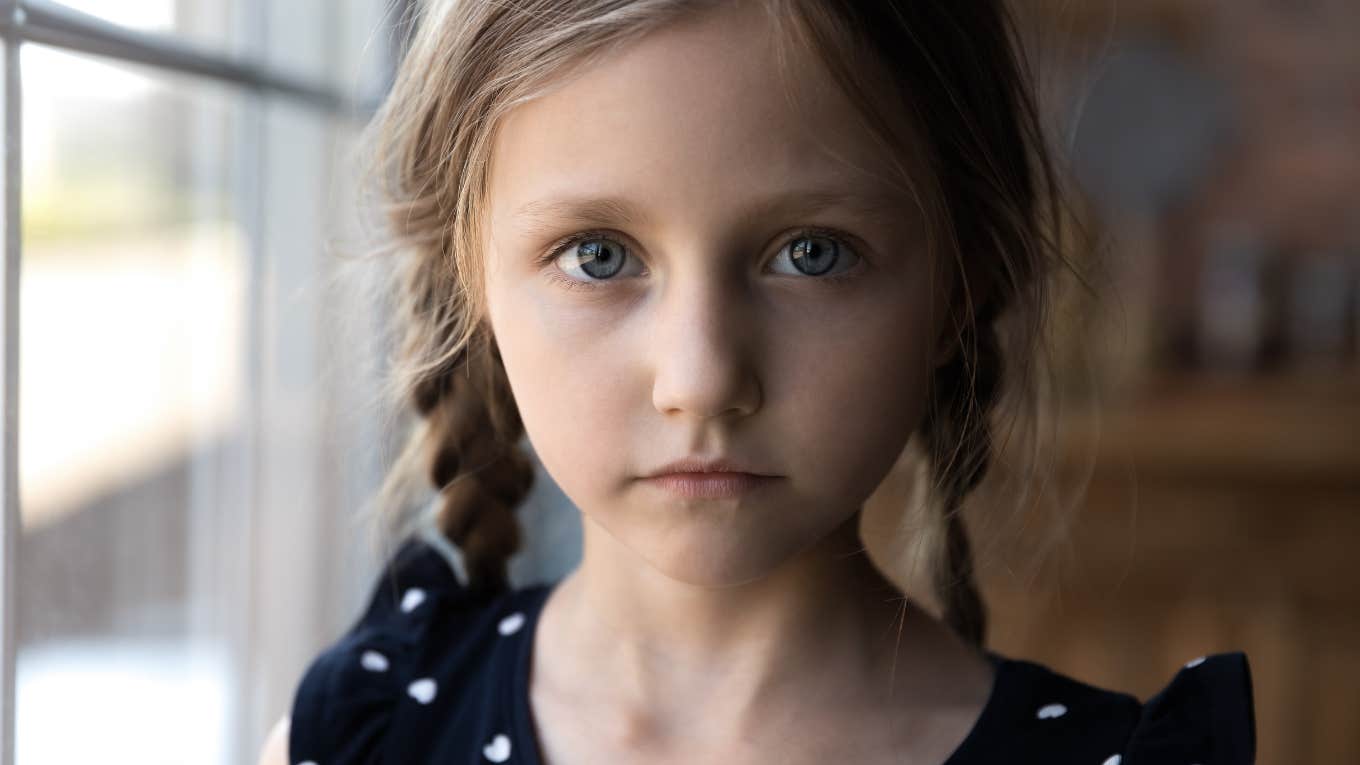 little girl negatively affected by parents advice