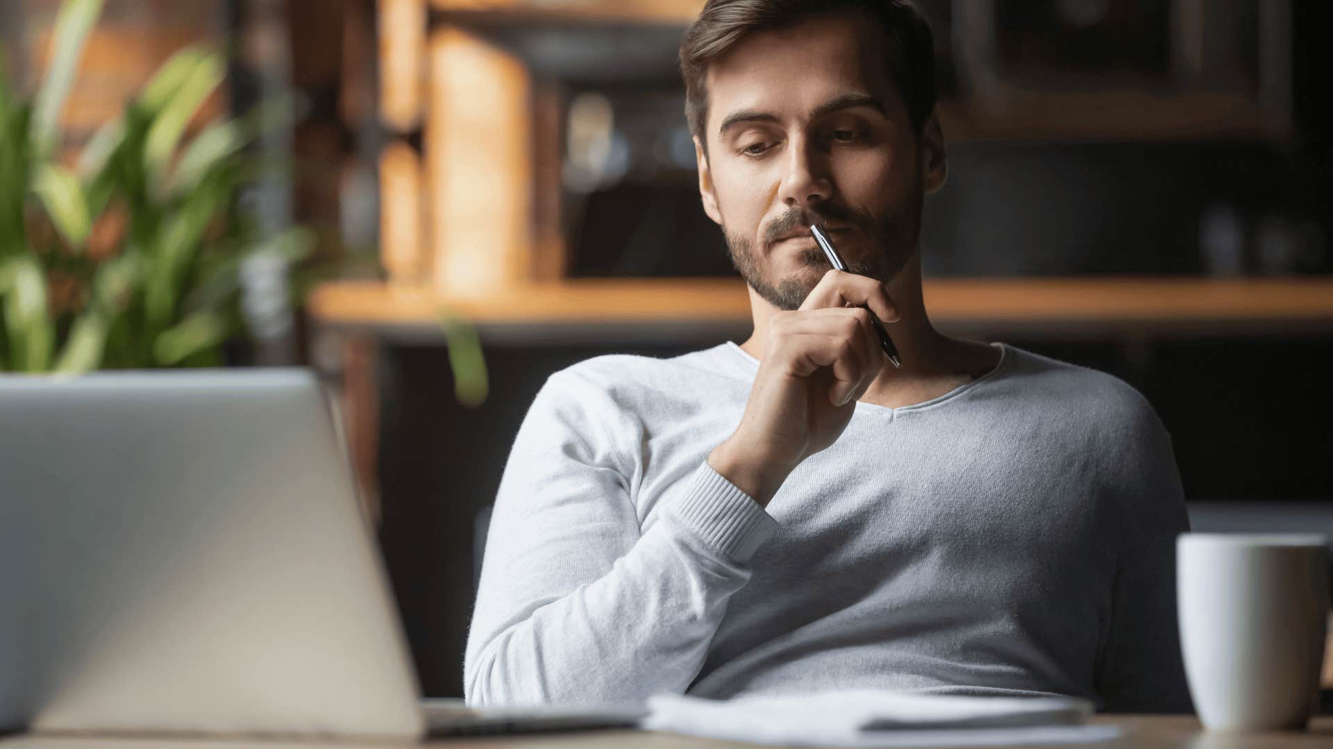 man gets super insecure about How much money he makes